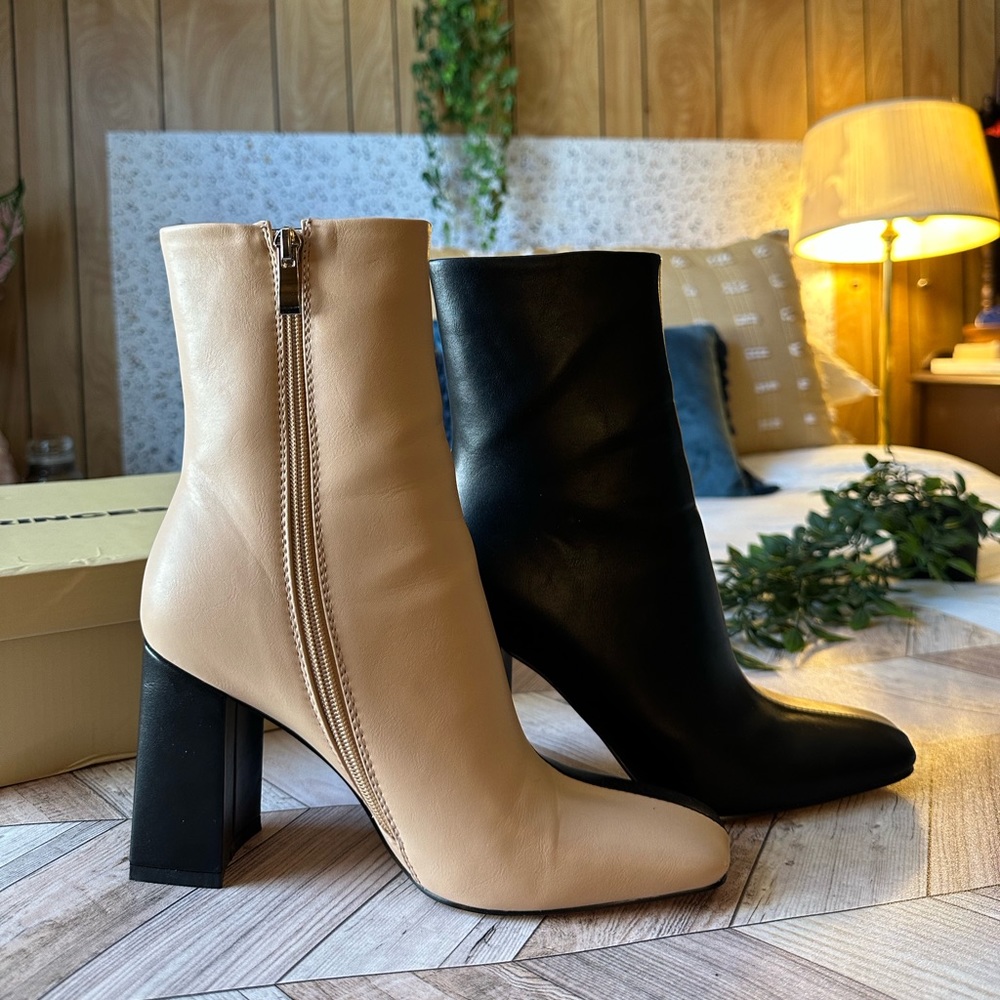Princess Polly Vaneza Split Two Tone Boots | size 7